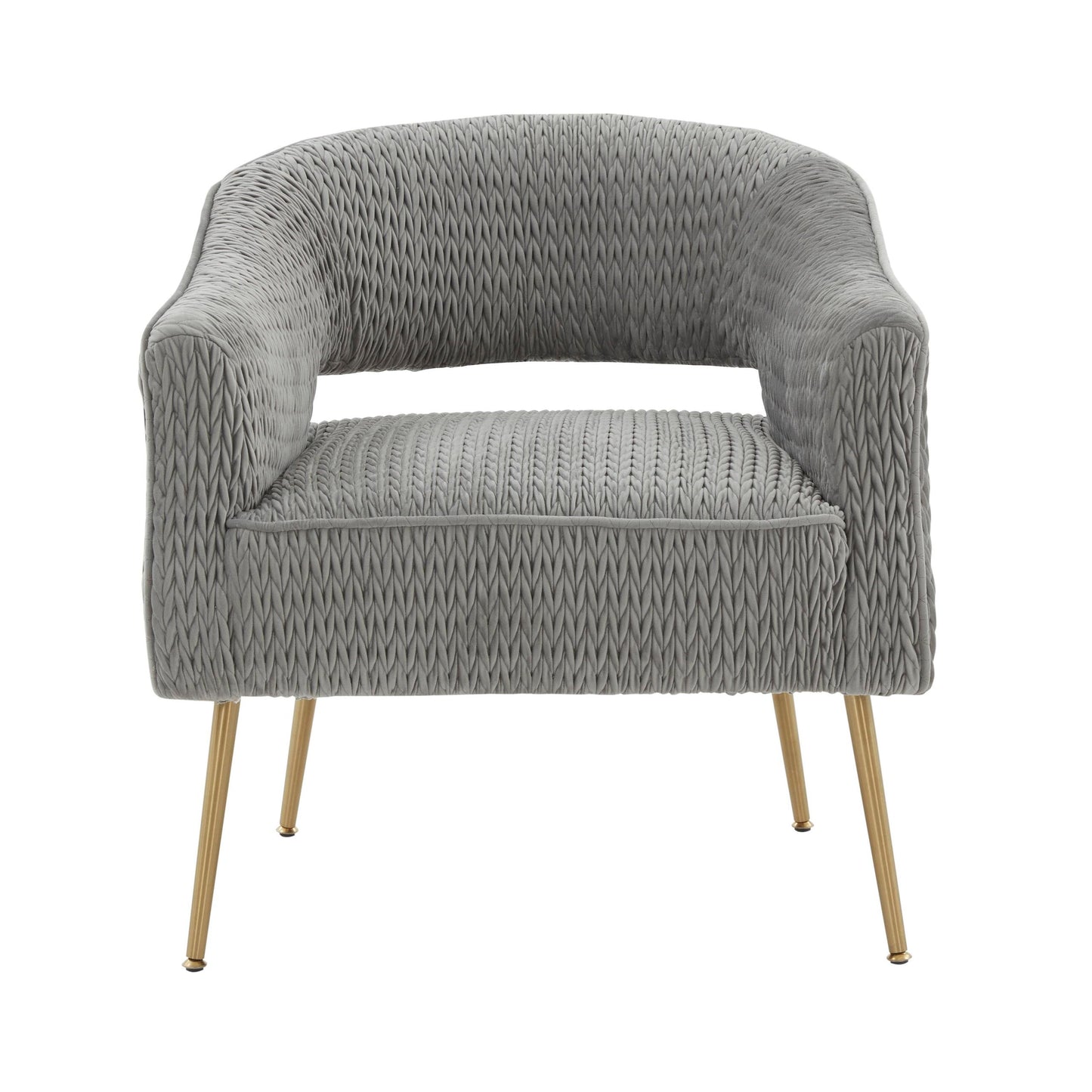 Diana Grey Velvet Accent Chair by Inspire Me! Home Decor