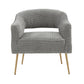 Diana Grey Velvet Accent Chair by Inspire Me! Home Decor