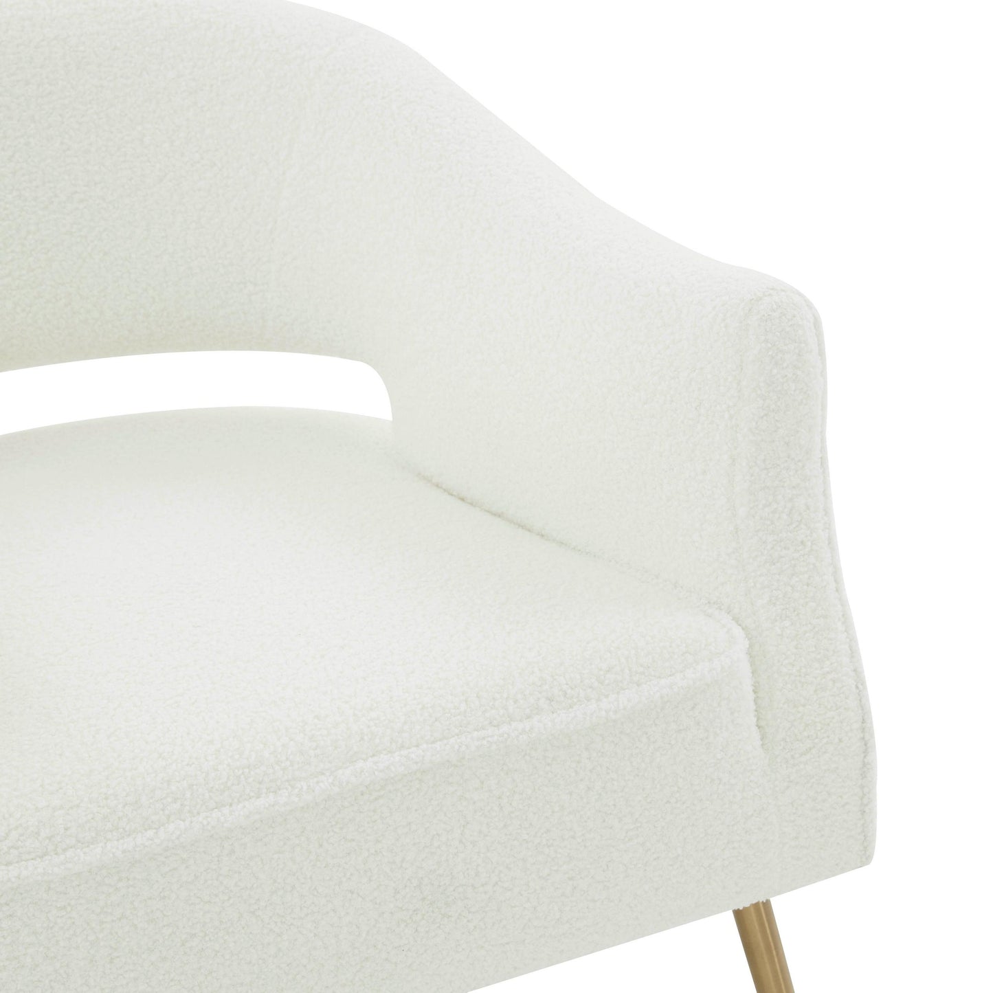 Diana Cream Boucle Accent Chair by Inspire Me! Home Decor