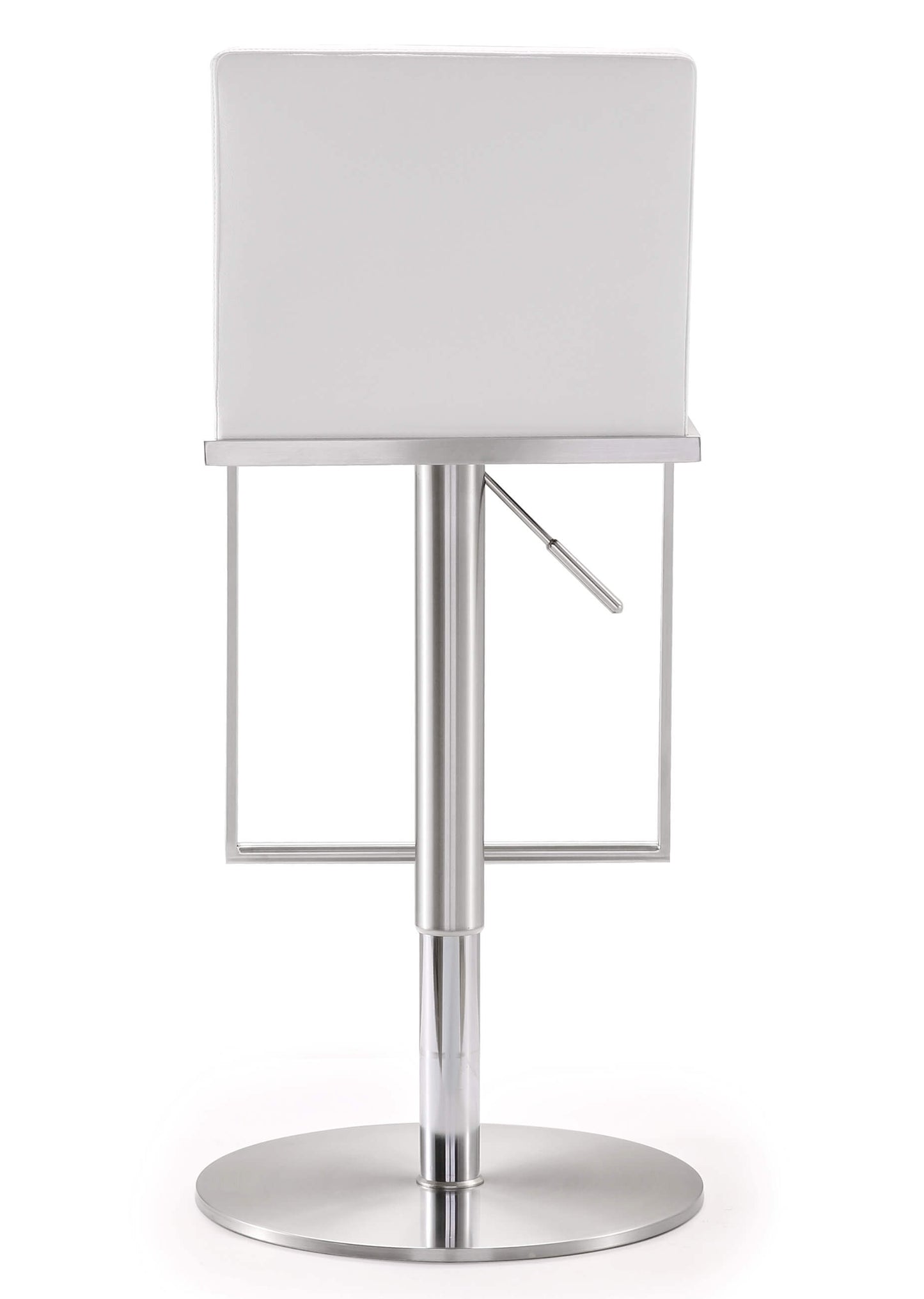 Amalfi White Stainless Steel Barstool