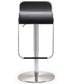 Napoli Black Stainless Steel Barstool