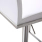 Amalfi White Stainless Steel Barstool