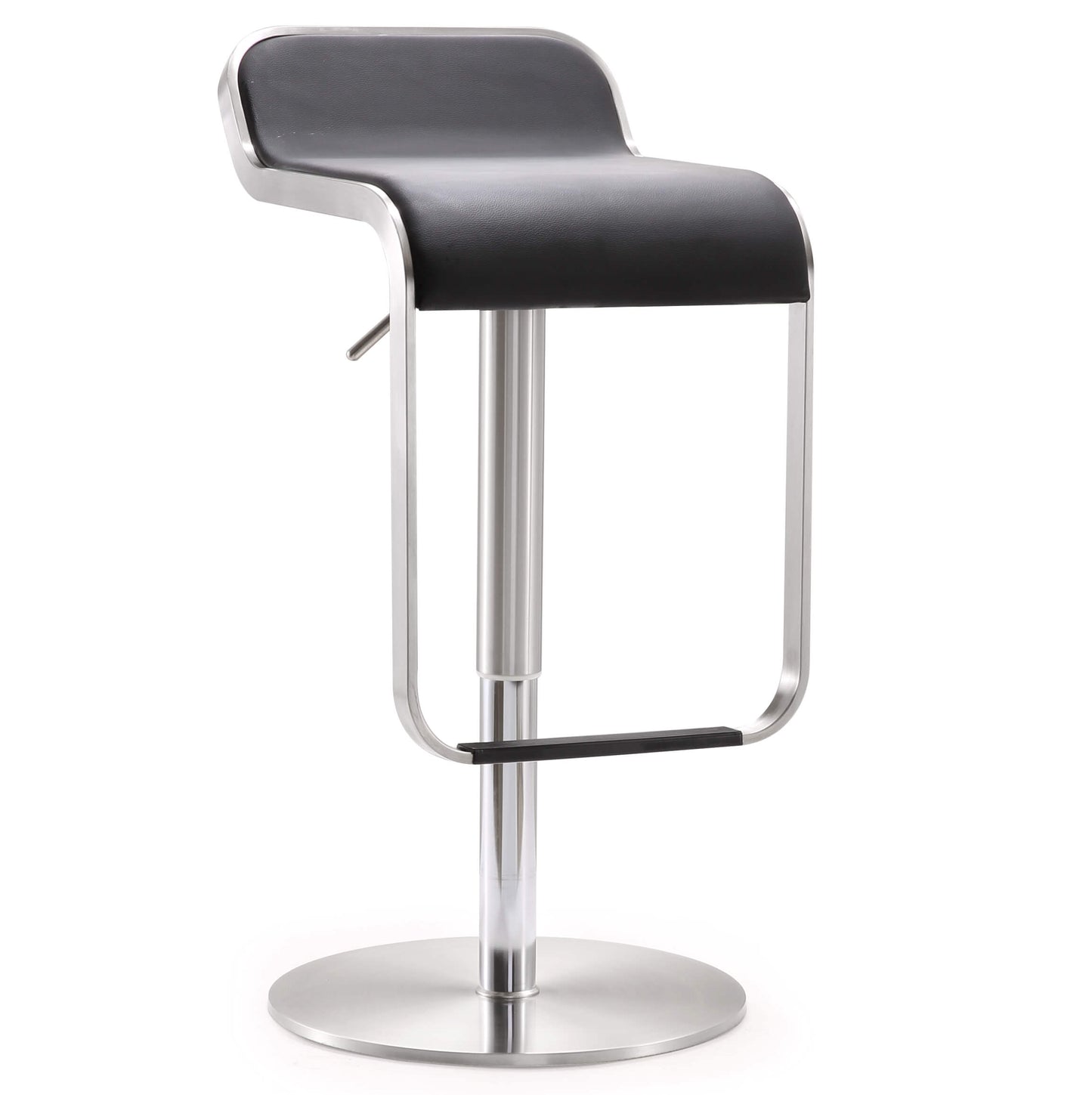 Napoli Black Stainless Steel Barstool