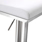 Amalfi White Stainless Steel Barstool