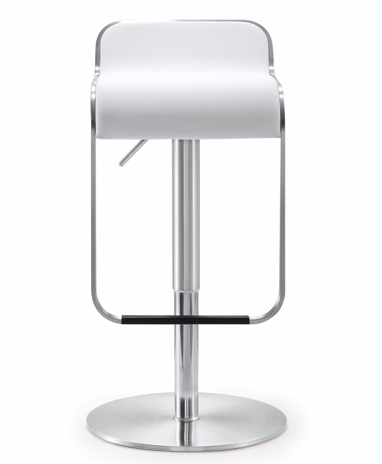Napoli White Stainless Steel Barstool