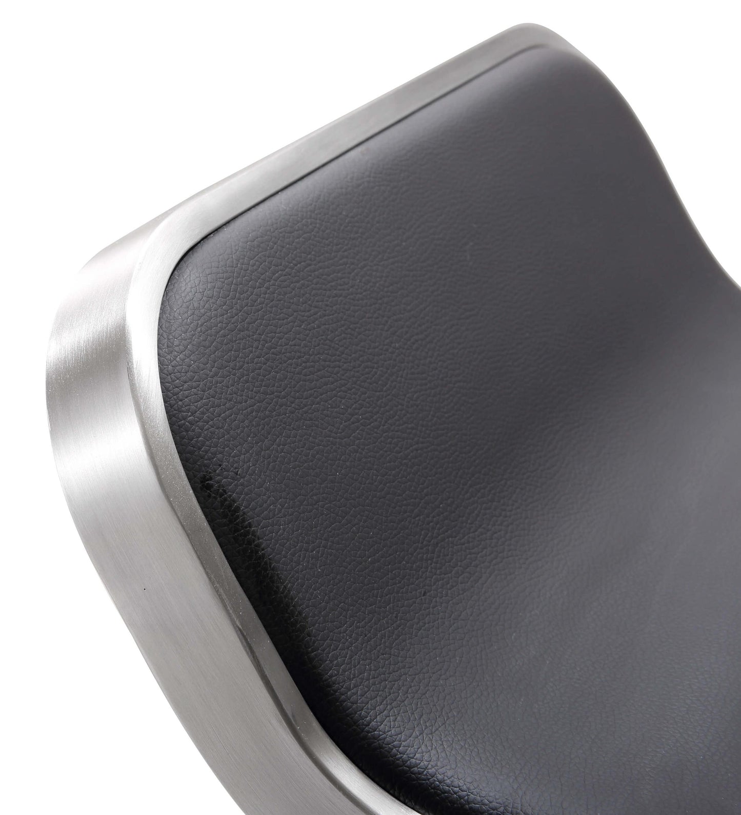 Napoli Black Stainless Steel Barstool