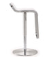 Napoli White Stainless Steel Barstool