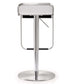 Napoli White Stainless Steel Barstool