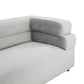 Elsa Light Grey Velvet Sofa by Inspire Me! Home Decor