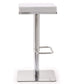 Bari White Stainless Steel Barstool