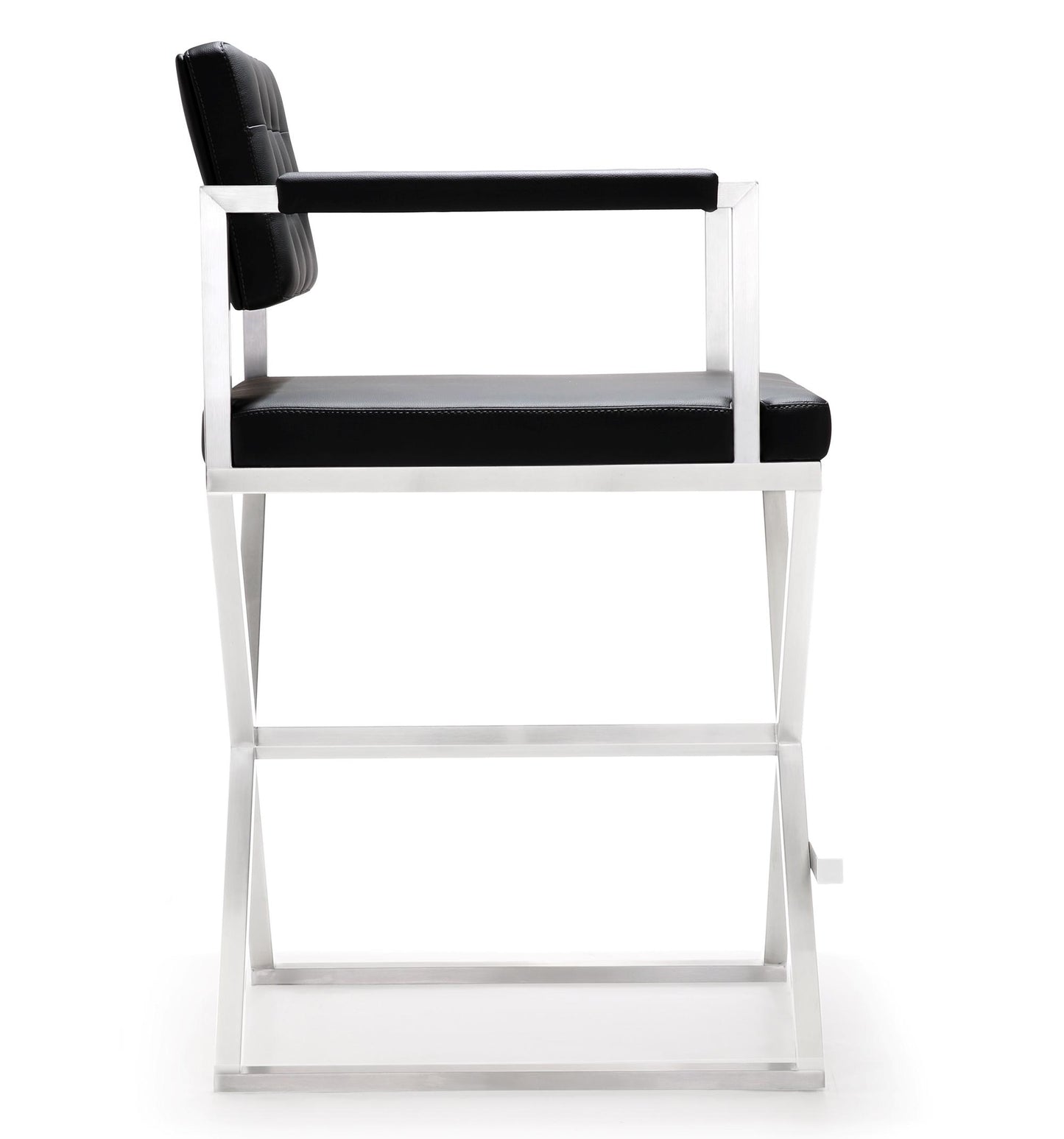 Director Black Steel Counter Stool
