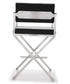 Director Black Steel Counter Stool