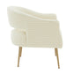 Diana Cream Velvet Accent Chair by Inspire Me! Home Decor