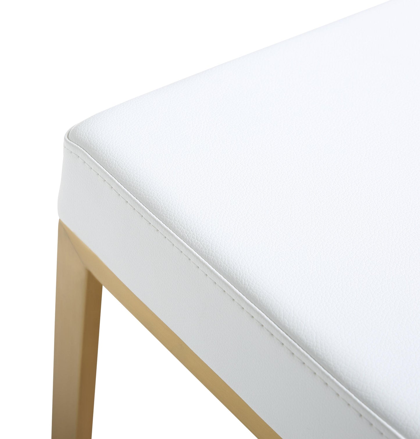 Ferrara White Gold Steel Barstool (Set of 2)