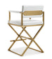Director White Gold Steel Counter Stool