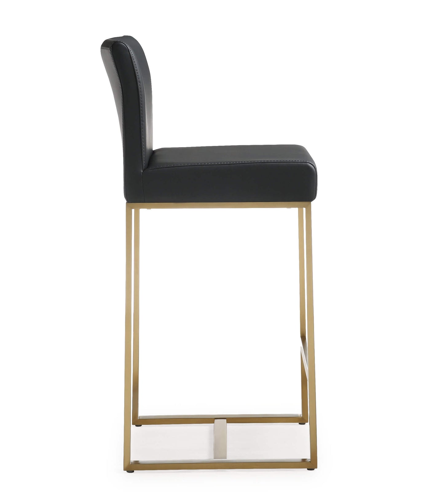 Denmark Black Gold Steel Counter Stool (Set of 2)
