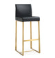 Denmark Black Gold Steel Barstool (Set of 2)