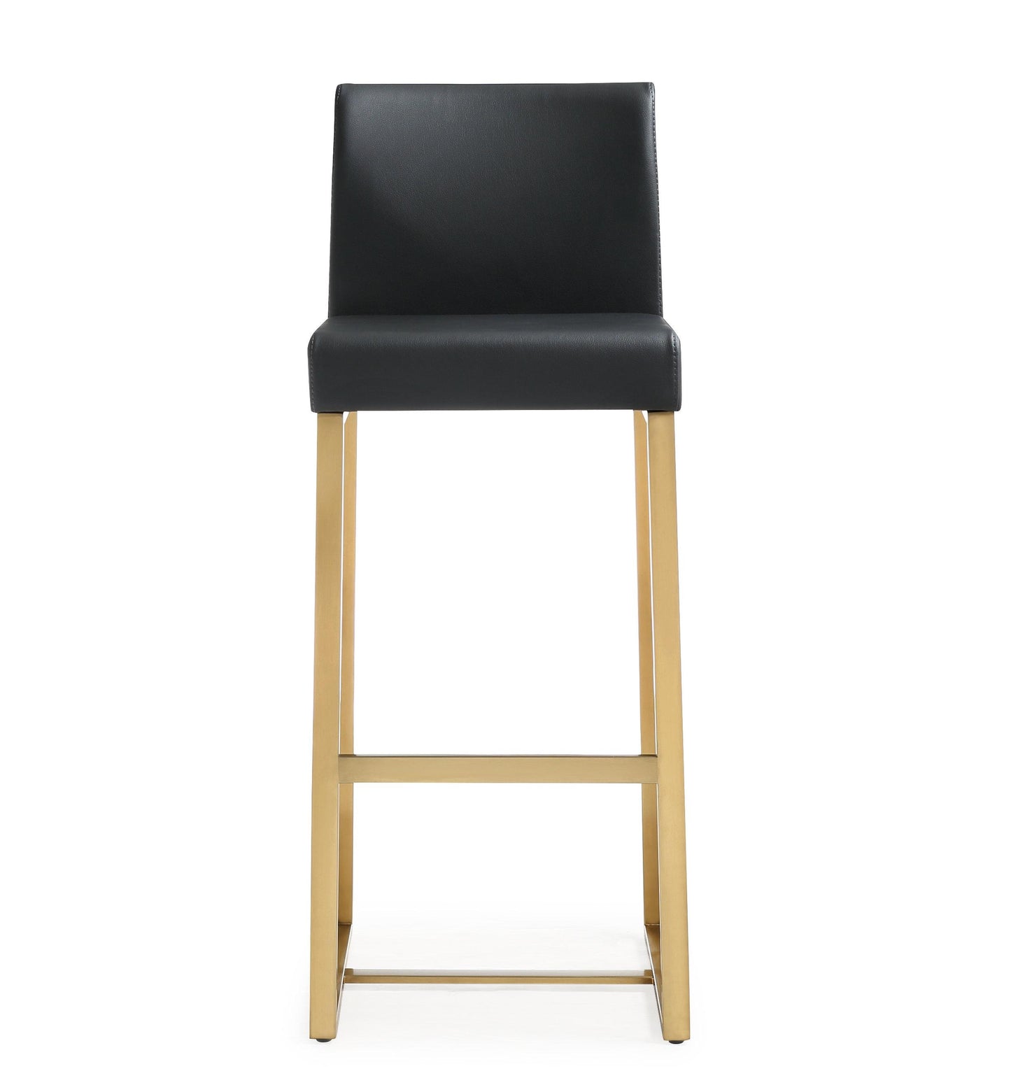 Denmark Black Gold Steel Barstool (Set of 2)