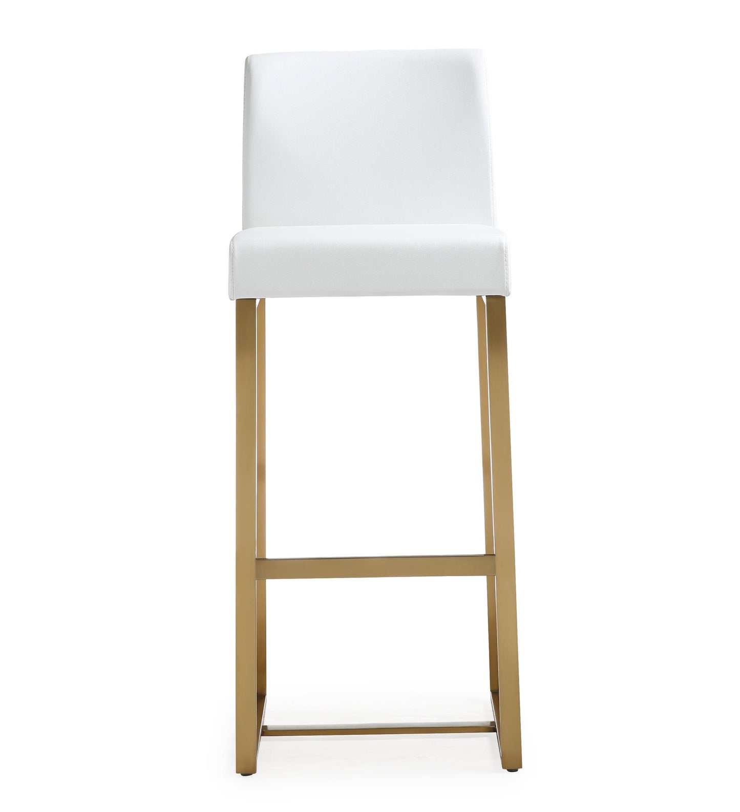 Denmark White Gold Steel Barstool (Set of 2)
