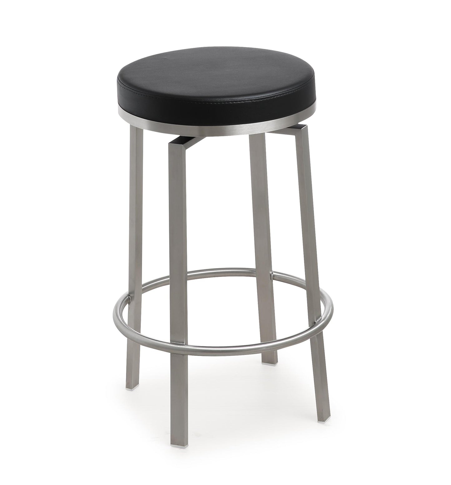 Pratt Black Steel Counter Stool (Set of 2)
