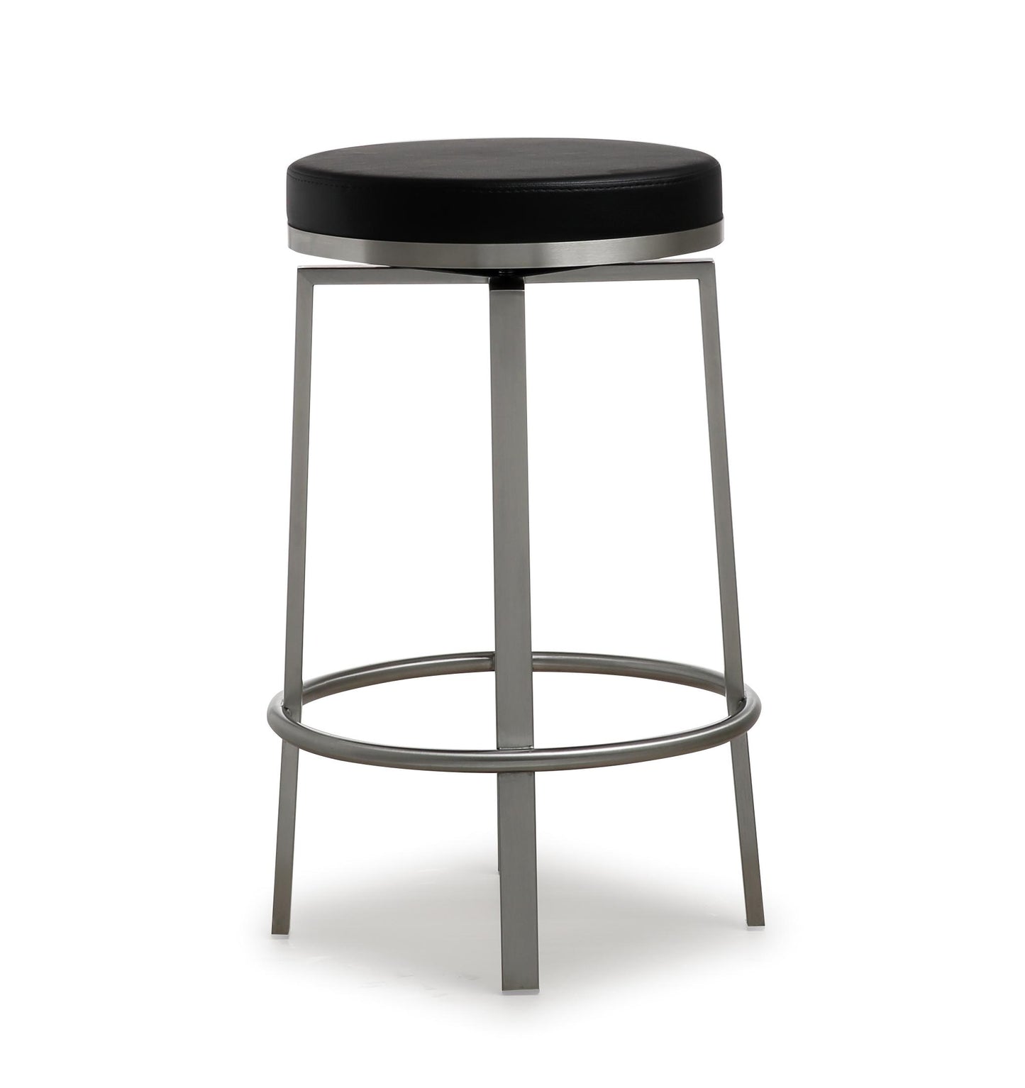 Pratt Black Steel Counter Stool (Set of 2)