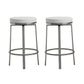 Pratt White Steel Counter Stool (Set of 2)