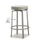 Pratt Grey Steel Counter Stool (Set of 2)