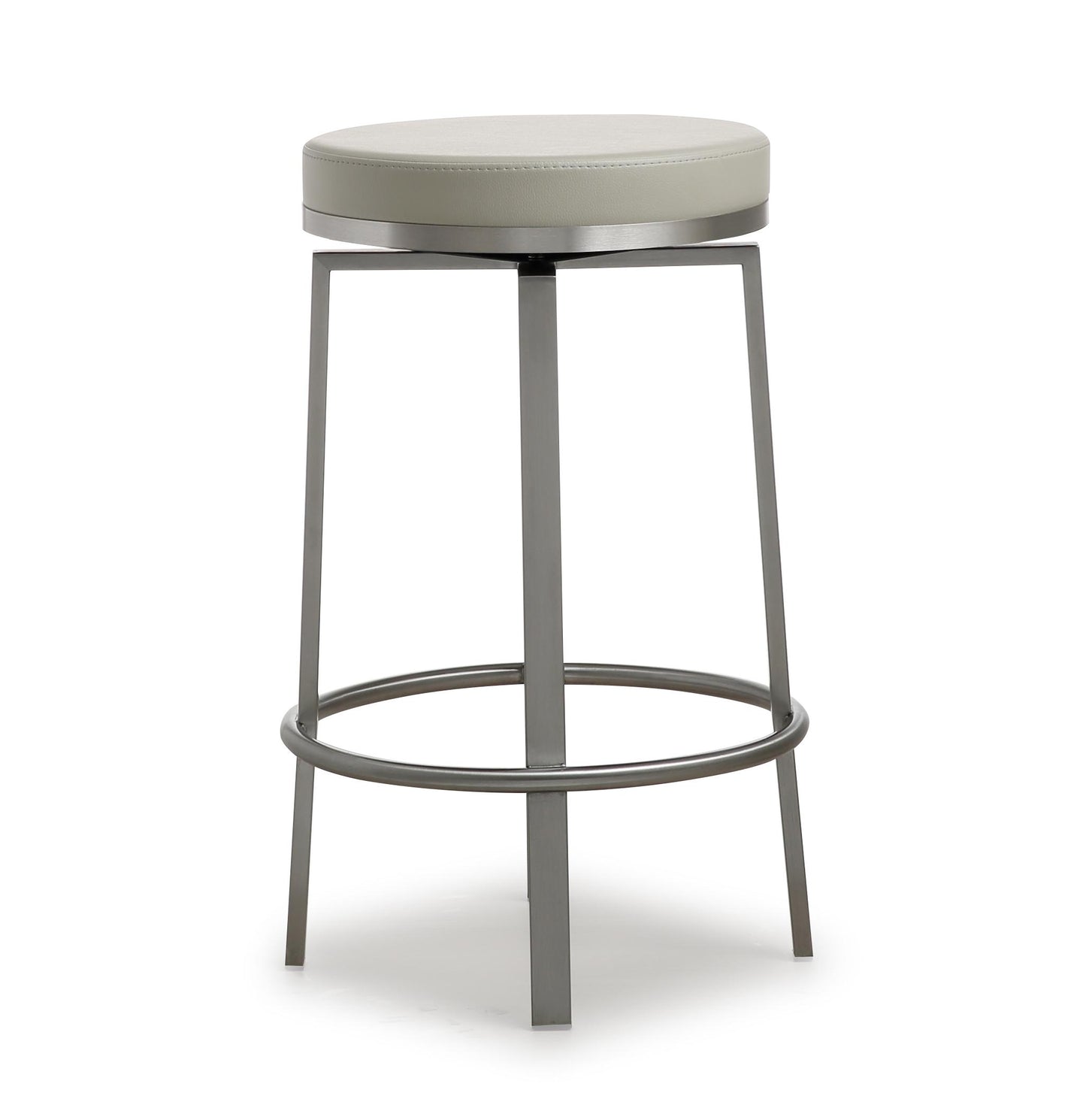 Pratt Grey Steel Counter Stool (Set of 2)