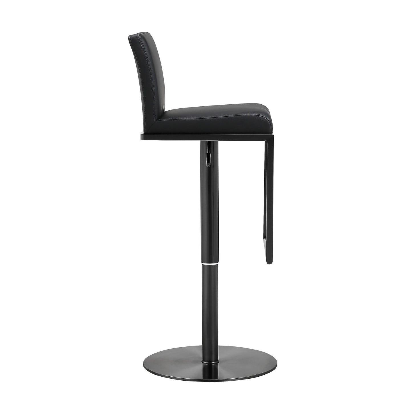 Amalfi Black on Black Steel Barstool