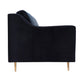 Milan Black Velvet Sofa