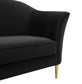 Plato Black Velvet Sofa