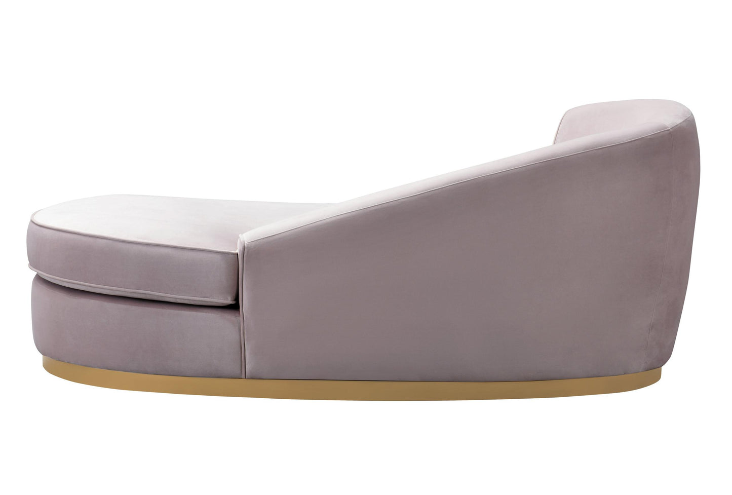 Adele Blush Velvet Chaise