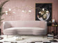 Flare Blush Velvet Sofa