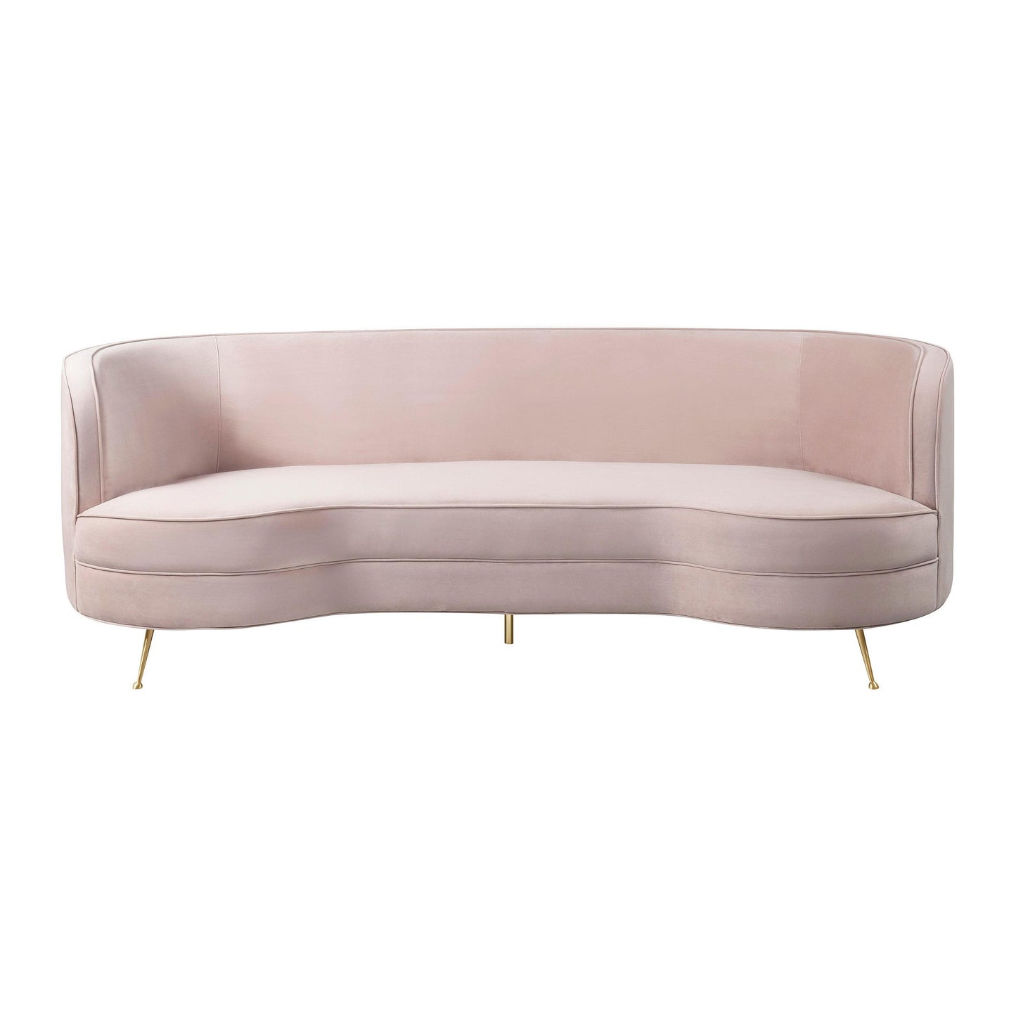 Flare Blush Velvet Sofa
