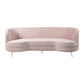 Flare Blush Velvet Sofa