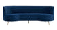 Flare Navy Velvet Sofa
