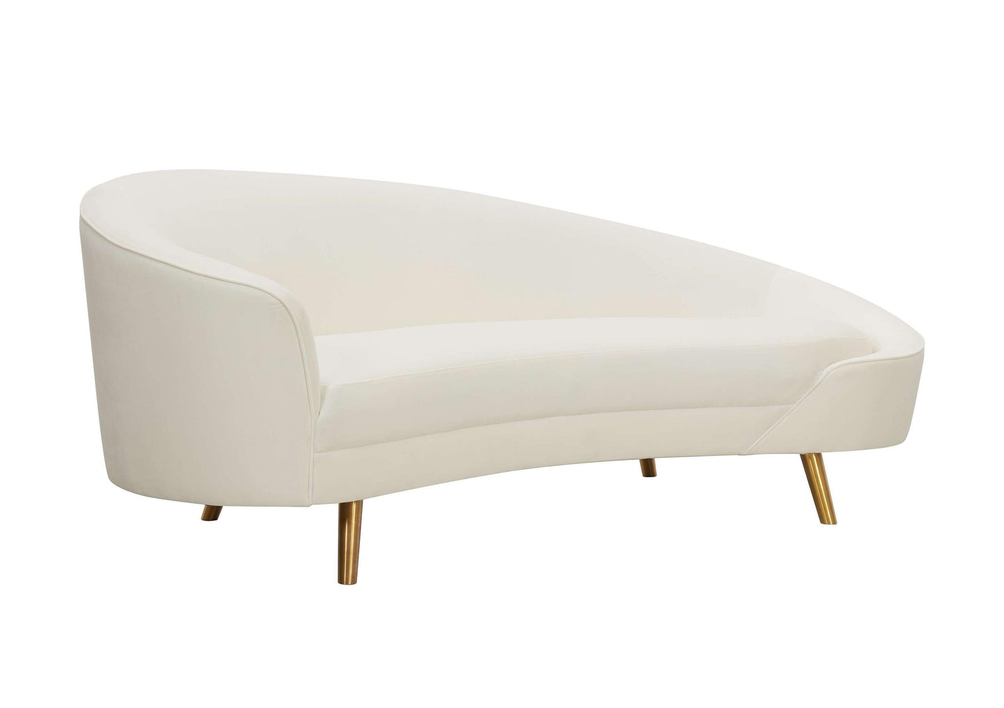 Cleopatra Cream Velvet Sofa