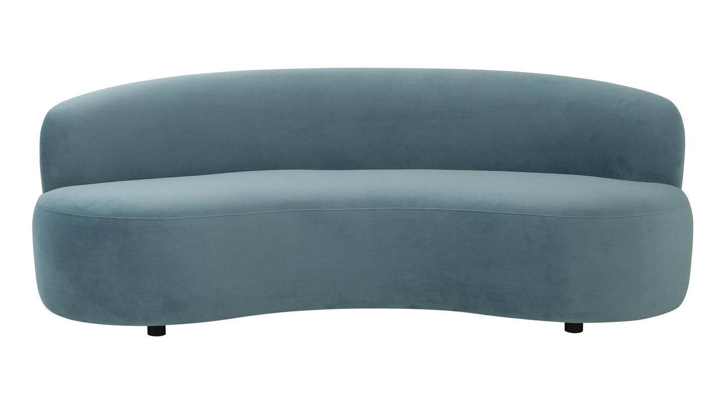 Cannellini Bluestone Velvet Sofa