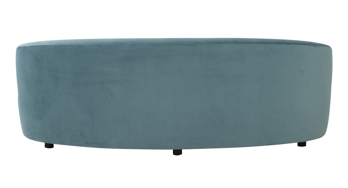 Cannellini Bluestone Velvet Sofa