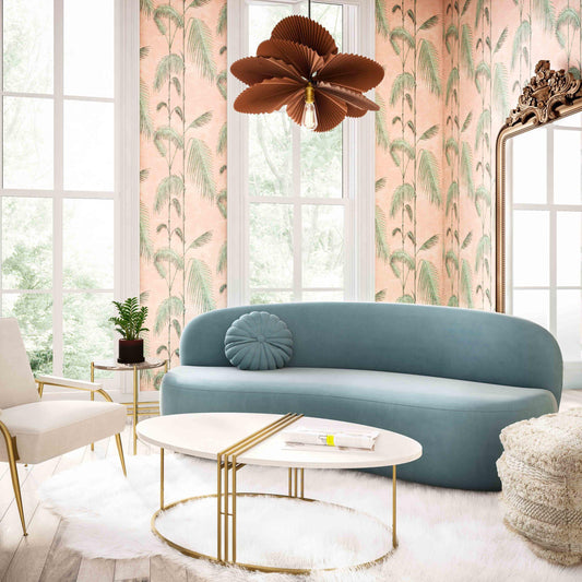 Cannellini Bluestone Velvet Sofa