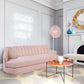 Peyton Blush Velvet Sofa