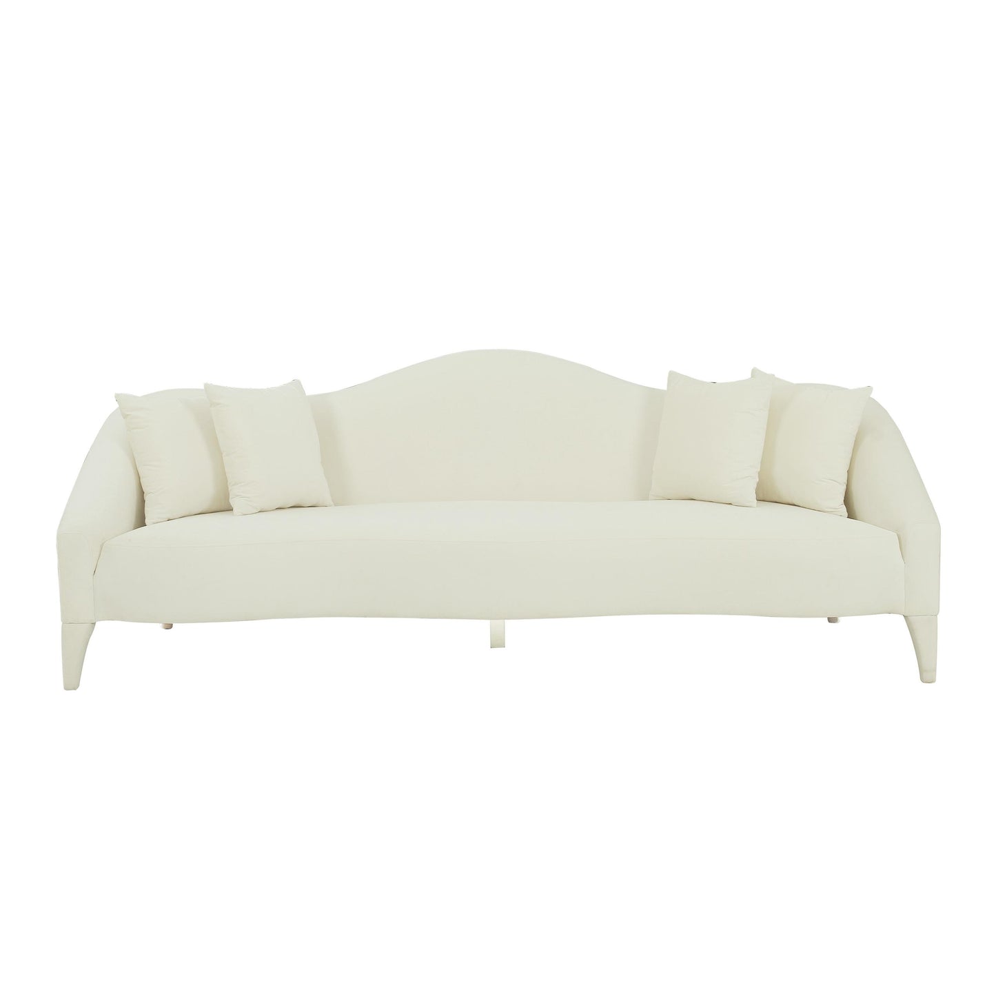 Naya Cream Velvet Sofa
