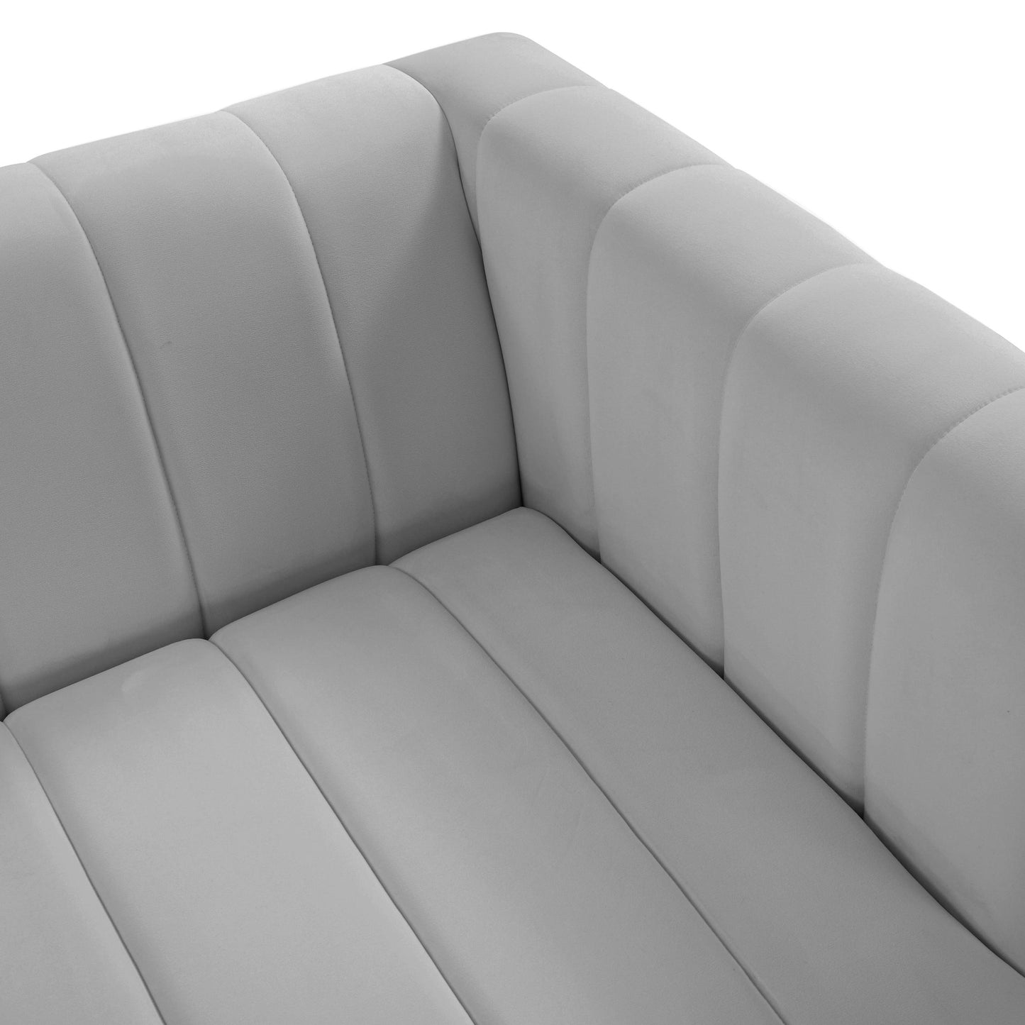 Norah Grey Velvet Sofa