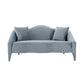 Naya Sea Blue Velvet Loveseat