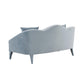 Naya Sea Blue Velvet Loveseat