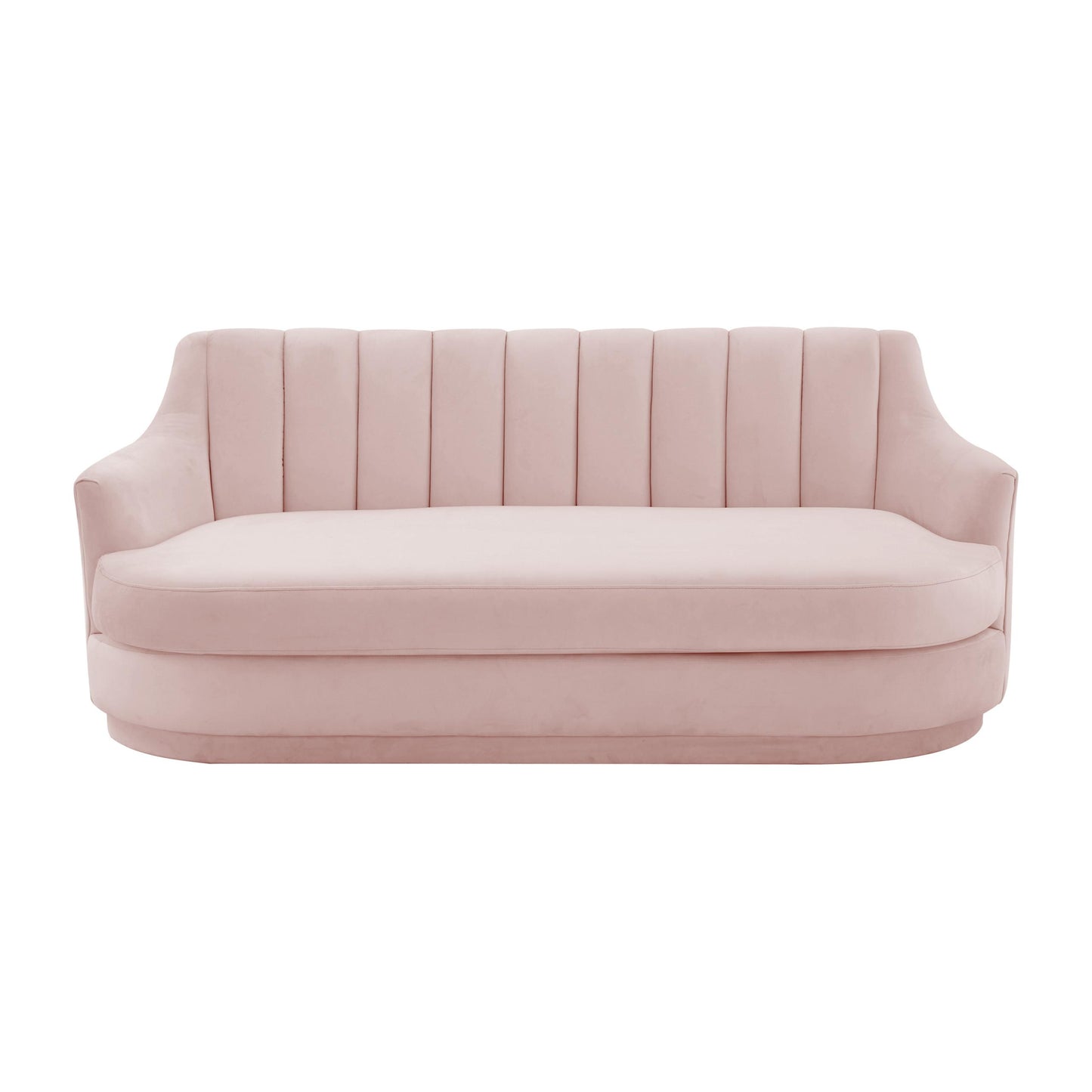 Peyton Blush Velvet Loveseat