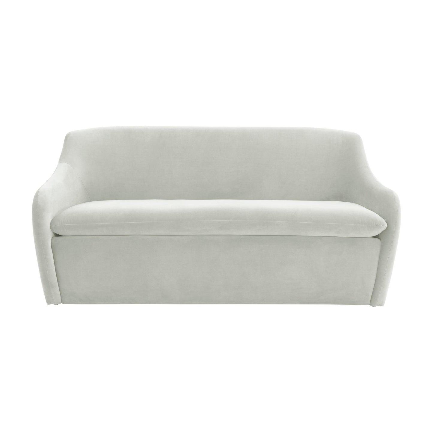Cellia Light Grey Velvet Loveseat