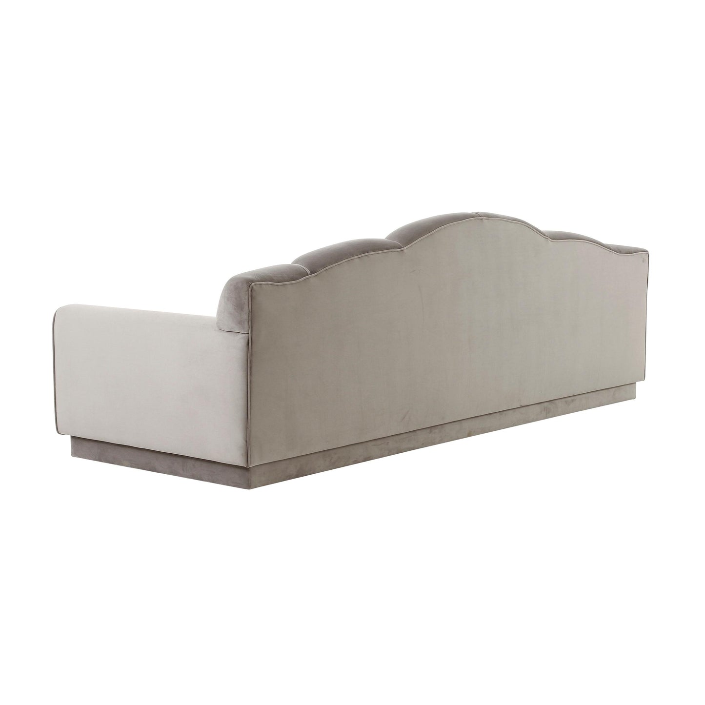 Bianca Light Grey Velvet Sofa