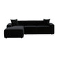 Olafur Black Velvet Sectional - LAF