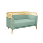 Desiree Ocean Blue Velvet Loveseat